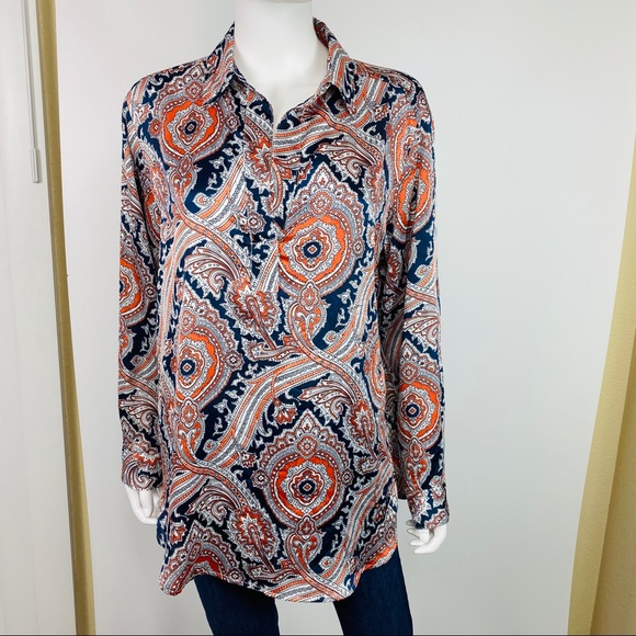 MICHAEL Michael Kors Tops - Michael Kors Sz M Paisley Shirt Tunic